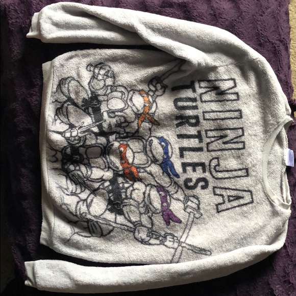 Ninja Turtles Gray Sweater - Picture 1 of 2